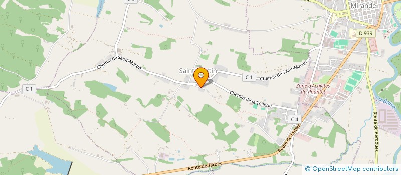 localisation de l'entreprise DE SOURIAC  SAINT-MARTIN