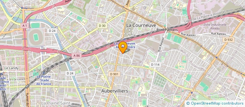 localisation de l'entreprise DE SOUSA à LA COURNEUVE