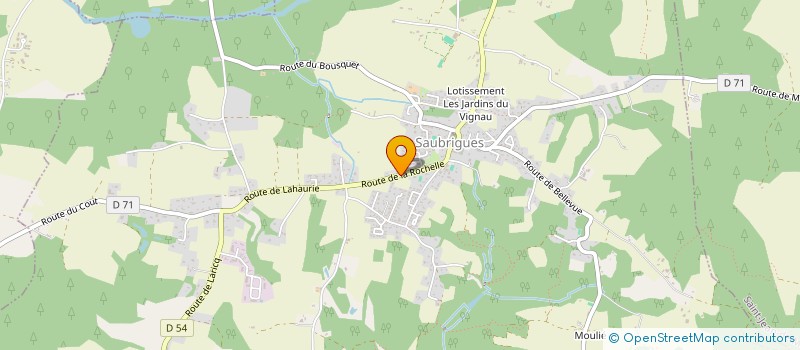 localisation de l'entreprise DE SOUSA à SAUBRIGUES