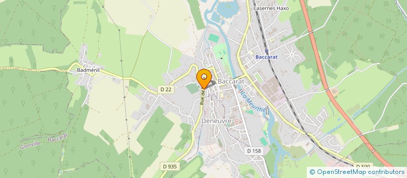 localisation de l'entreprise DE SOUSA  BACCARAT