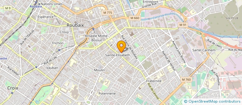 localisation de l'entreprise DE SOUSA FRERES à ROUBAIX