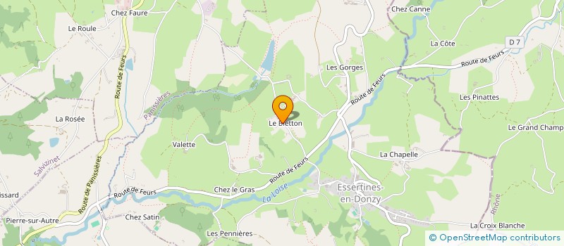 localisation de l'entreprise DE SOUSA - GRANGE  ESSERTINES-EN-DONZY