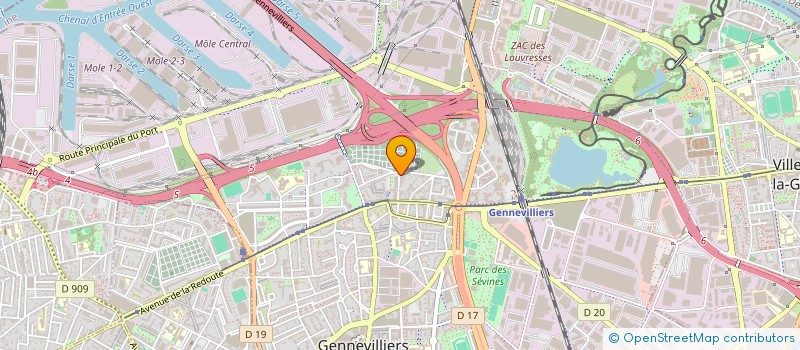 localisation de l'entreprise DE SOUSA HOLDING  GENNEVILLIERS