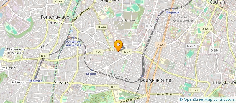 localisation de l'entreprise DE SOUSA IMMOBILIER à SCEAUX