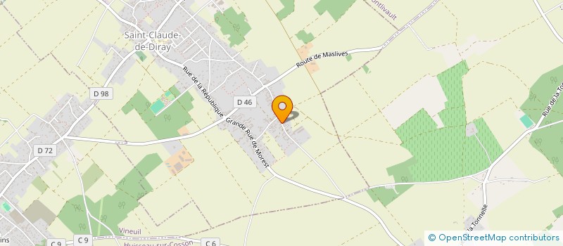 localisation de l'entreprise DE SOUVROZ  SAINT-CLAUDE-DE-DIRAY