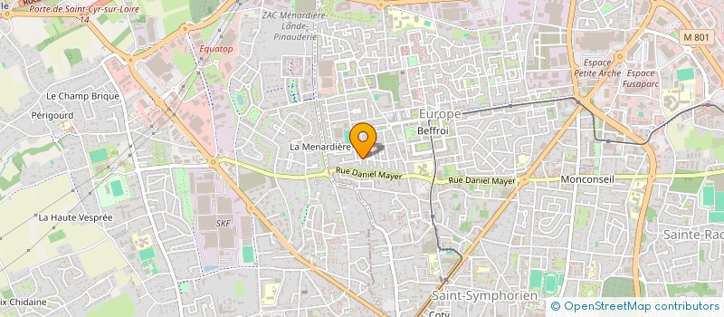 localisation de l'entreprise DE ST GERMAIN  TOURS