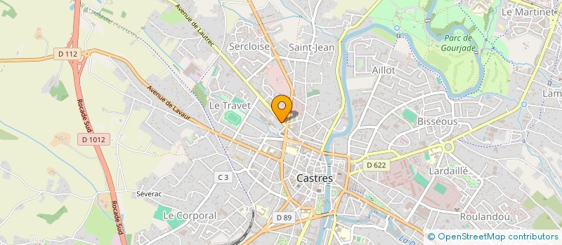 localisation de l'entreprise DE SURIN  CASTRES