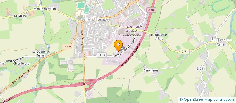 localisation de l'entreprise DE SUTTER FRANCE à VILLERS-BOCAGE