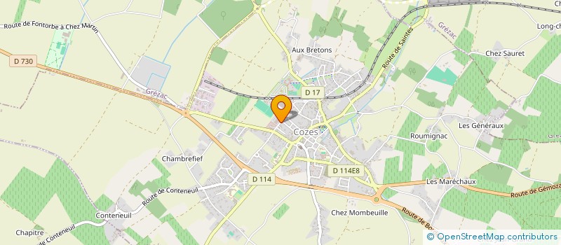 localisation de l'entreprise DE SUZAC  COZES