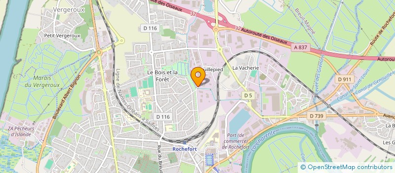 localisation de l'entreprise DE SYLJAC  ROCHEFORT