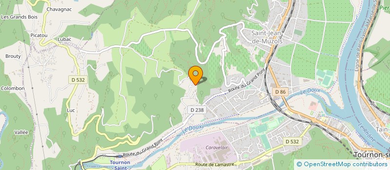 localisation de l'entreprise DE TABLES EN COTEAUX à SAINT-JEAN-DE-MUZOLS