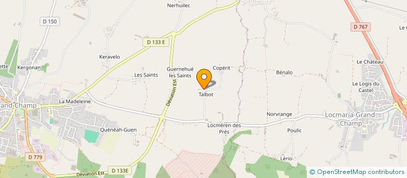 localisation de l'entreprise DE TALBOT à GRANDCHAMP