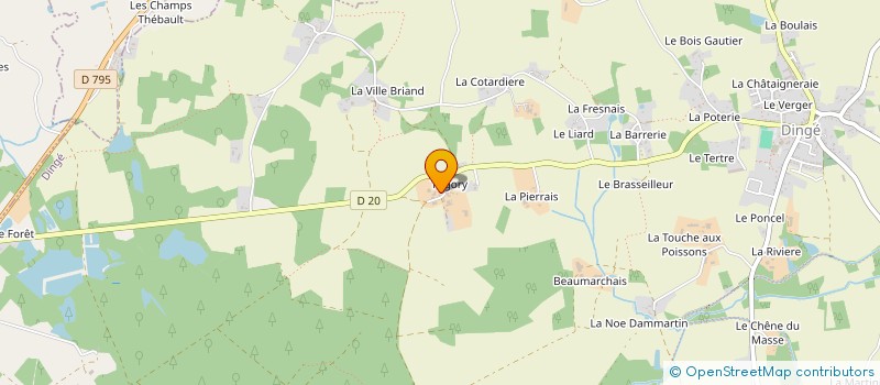 localisation de l'entreprise DE TANOUARN à DINGE