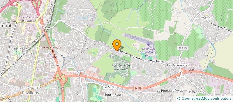 localisation de l'entreprise DE TECHENEY  ARTIGUES-PRES-BORDEAUX