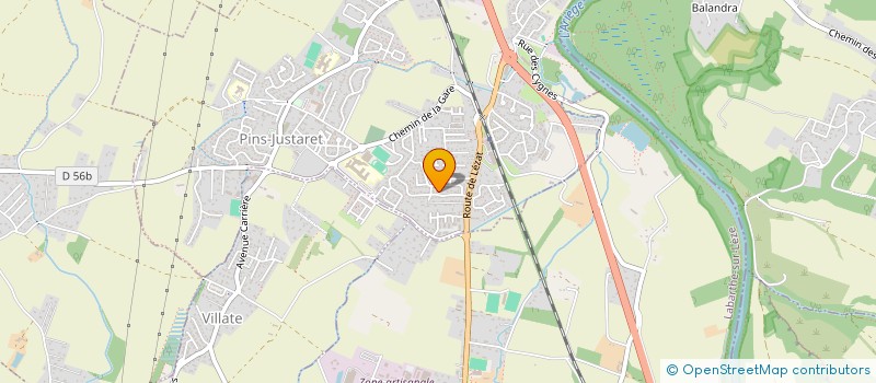 localisation de l'entreprise DE TENA II  PINS-JUSTARET