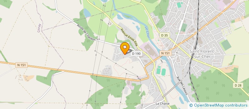 localisation de l'entreprise DE TIRE GORGE  SAINT-FLORENT-SUR-CHER