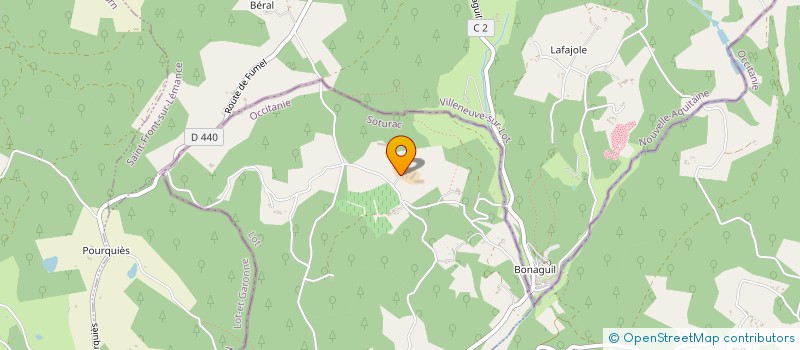 localisation de l'entreprise DE TOURET à SOTURAC