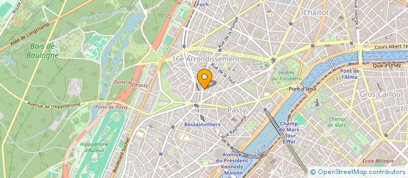 localisation de l'entreprise DE TOURGEVILLE à PARIS