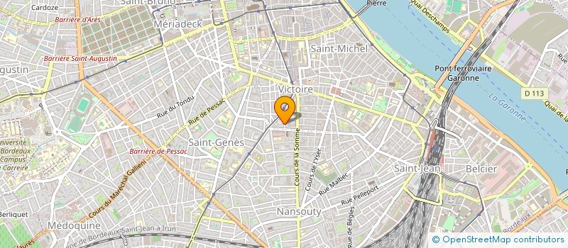 localisation de l'entreprise DE TOURNEMIRE ERIC & STEPHANIE  BORDEAUX