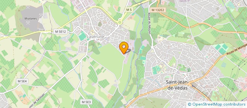 localisation de l'entreprise DE TOURTOUREL  LAVERUNE