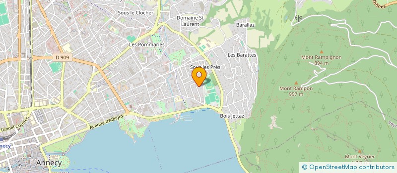localisation de l'entreprise DE TOUTES LES COULEURS  ANNECY