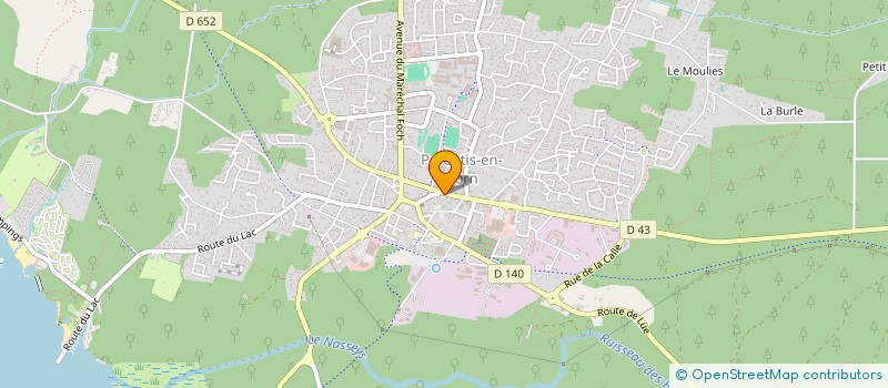 localisation de l'entreprise DE TRANSPORTS  PARENTIS-EN-BORN