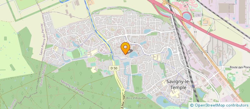 localisation de l'entreprise DE TRAVELLA TRANSPORTS  SAVIGNY-LE-TEMPLE