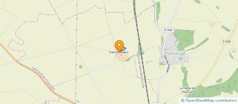 localisation de l'entreprise DE TREMONVILLERS  SAINT-JUST-EN-CHAUSSEE