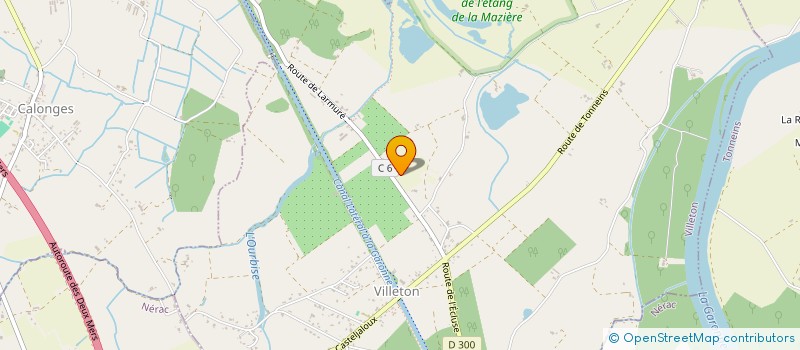 localisation de l'entreprise DE TRILLES  VILLETON
