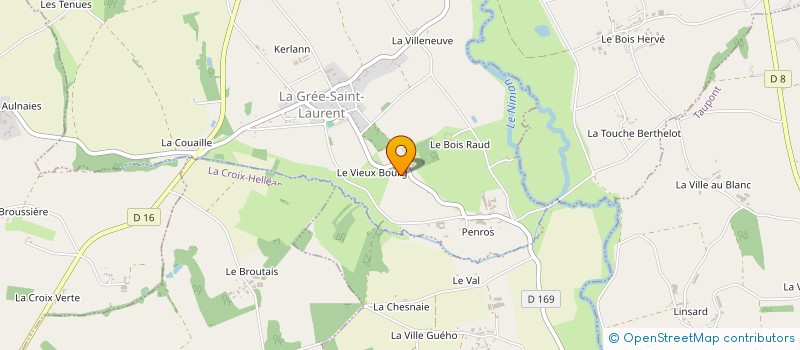 localisation de l'entreprise DE TUDO à LA CROIX-HELLEAN