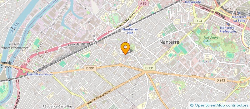 localisation de l'entreprise DE VALLIERE GESTION  NANTERRE