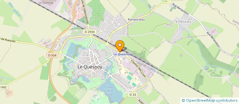 localisation de l'entreprise DE VALMONT à LE QUESNOY