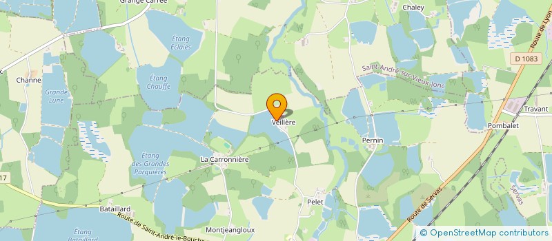 localisation de l'entreprise DE VEILLERE  SAINT-PAUL-DE-VARAX