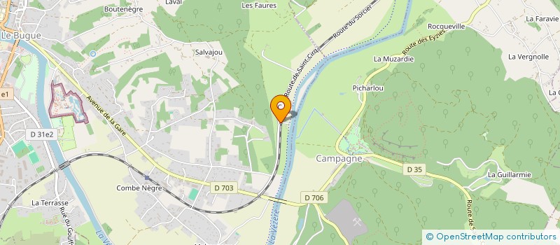 localisation de l'entreprise DE VENTE  LES EYZIES