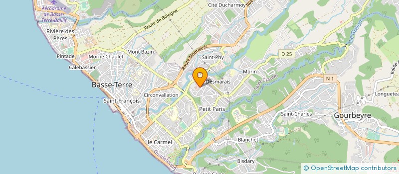 localisation de l'entreprise DE VENTE GALERIE MARCHANDE DESMARAIS à BASSE-TERRE