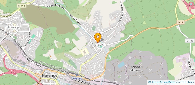 localisation de l'entreprise DE VERNE A MONOD OU DEVAM à HAYANGE