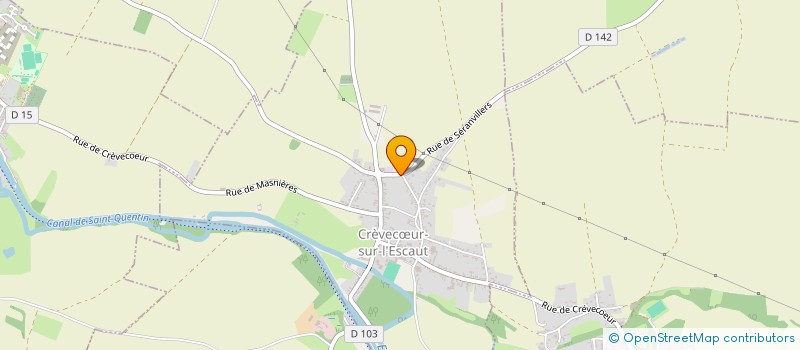 localisation de l'entreprise DE VERRE ET D'ALU  CREVECUR-SUR-L'ESCAUT