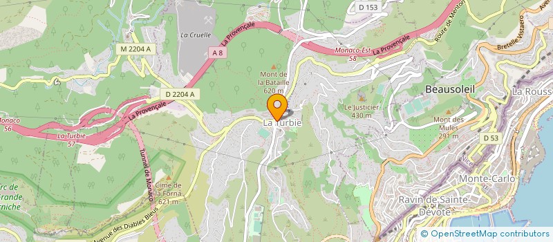 localisation de l'entreprise DE-VETI.COM à LA TURBIE