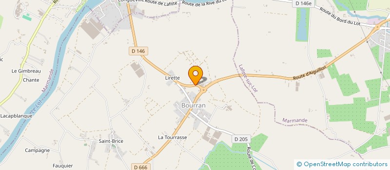 localisation de l'entreprise DE VIGNOBLE à BOURRAN
