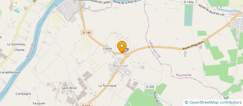 localisation de l'entreprise DE VIGNOBLE  BOURRAN