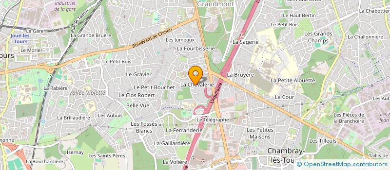 localisation de l'entreprise DE VIGNOUX  CHAMBRAY-LES-TOURS