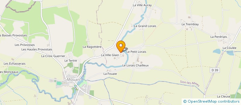 localisation de l'entreprise DE VILLEGLAIN  SION-LES-MINES