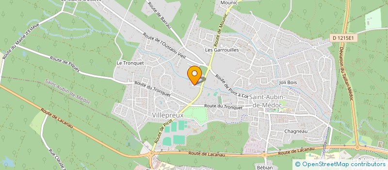 localisation de l'entreprise DE VILLEPREUX  SAINT-AUBIN-DE-MEDOC