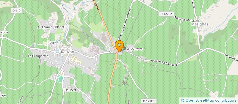 localisation de l'entreprise DE VILLESEQUE  RAUZAN