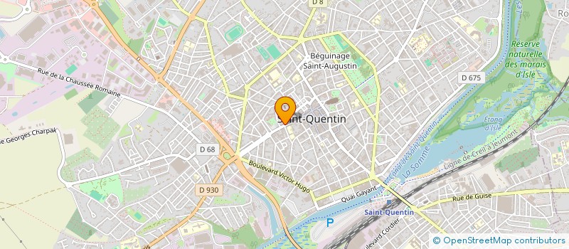 localisation de l'entreprise DE VINCI à SAINT-QUENTIN