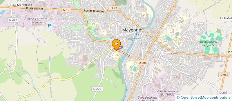 localisation de l'entreprise DE VINCI AUTOSPORT à MAYENNE