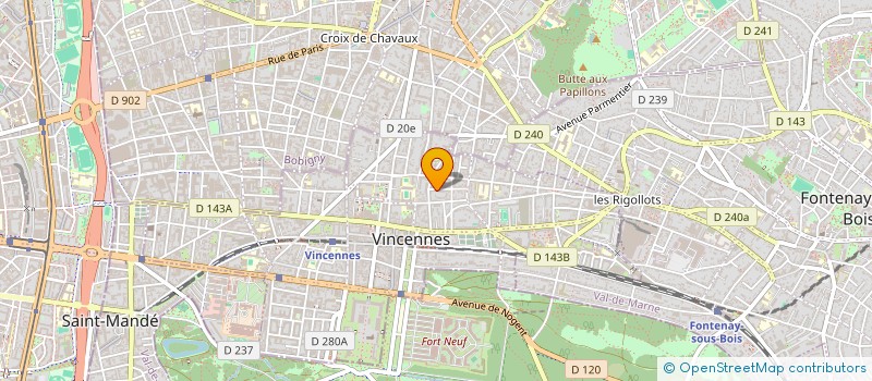 localisation de l'entreprise DE VINO COLAM  VINCENNES