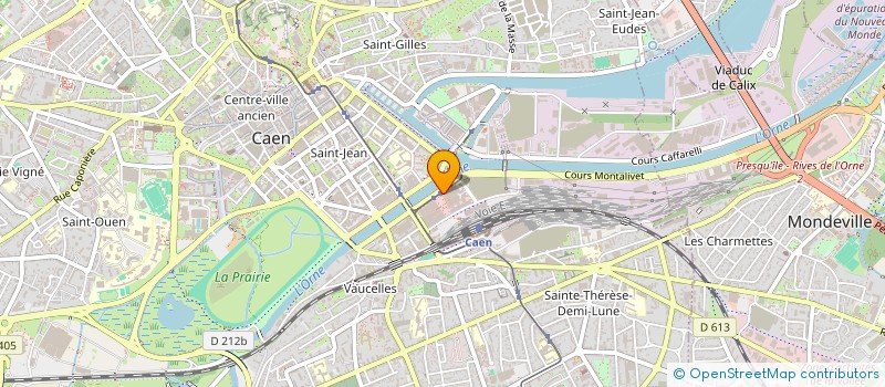 localisation de l'entreprise DE VIRIS à CAEN