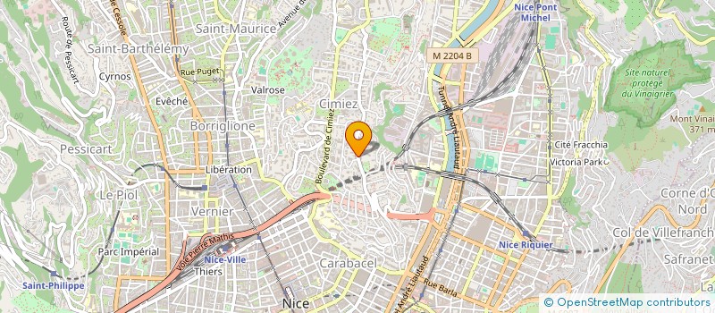 localisation de l'entreprise DE VIRIS à NICE