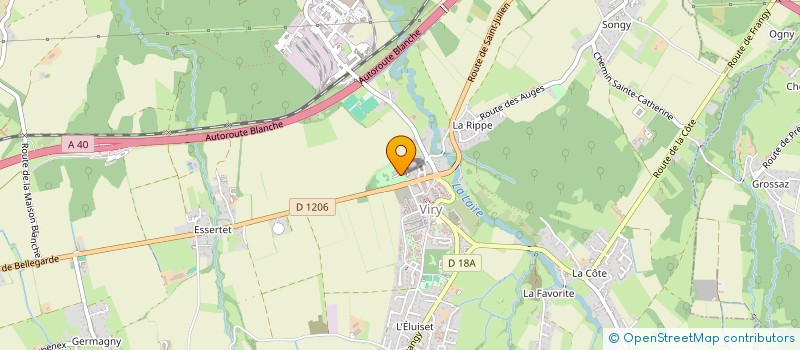localisation de l'entreprise DE VIRY FRERES à VIRY